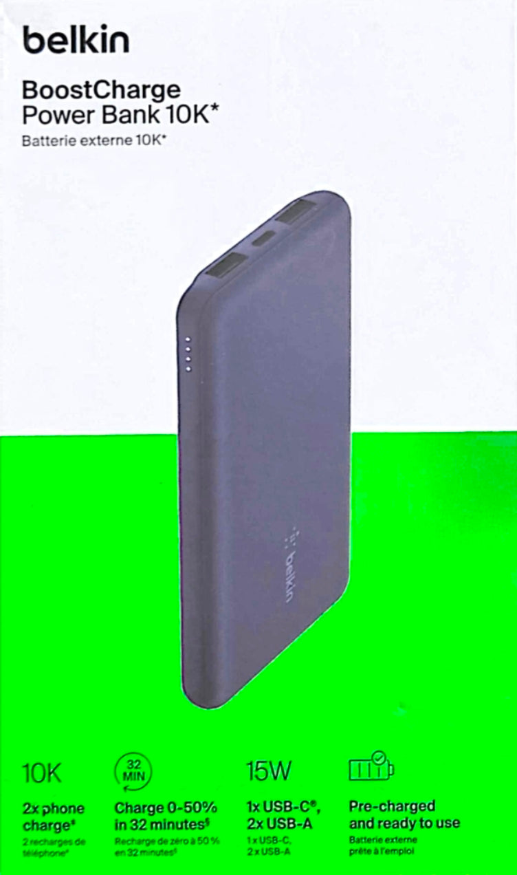 Belkin BoostCharge Power Bank 10K - Blue