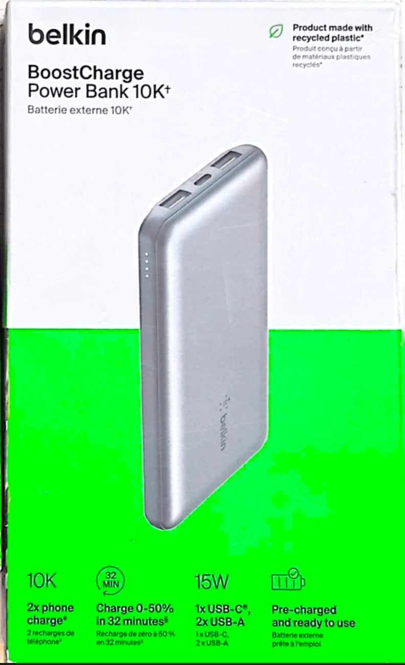 Belkin 10000mAh portable Power Bank Space Grey