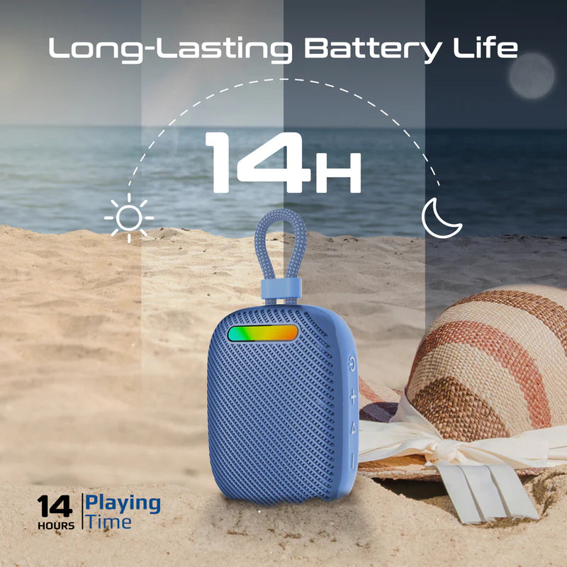PROMATE CrystalSound™ 7W High-Definition Wireless Speaker• 7W High Definition Sound - Blue